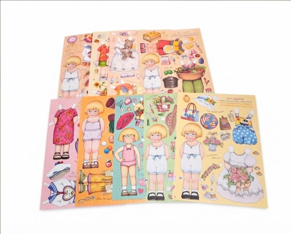 Mary Engelbreit Ann Estelle Paper Doll 9 Sheets Uncut